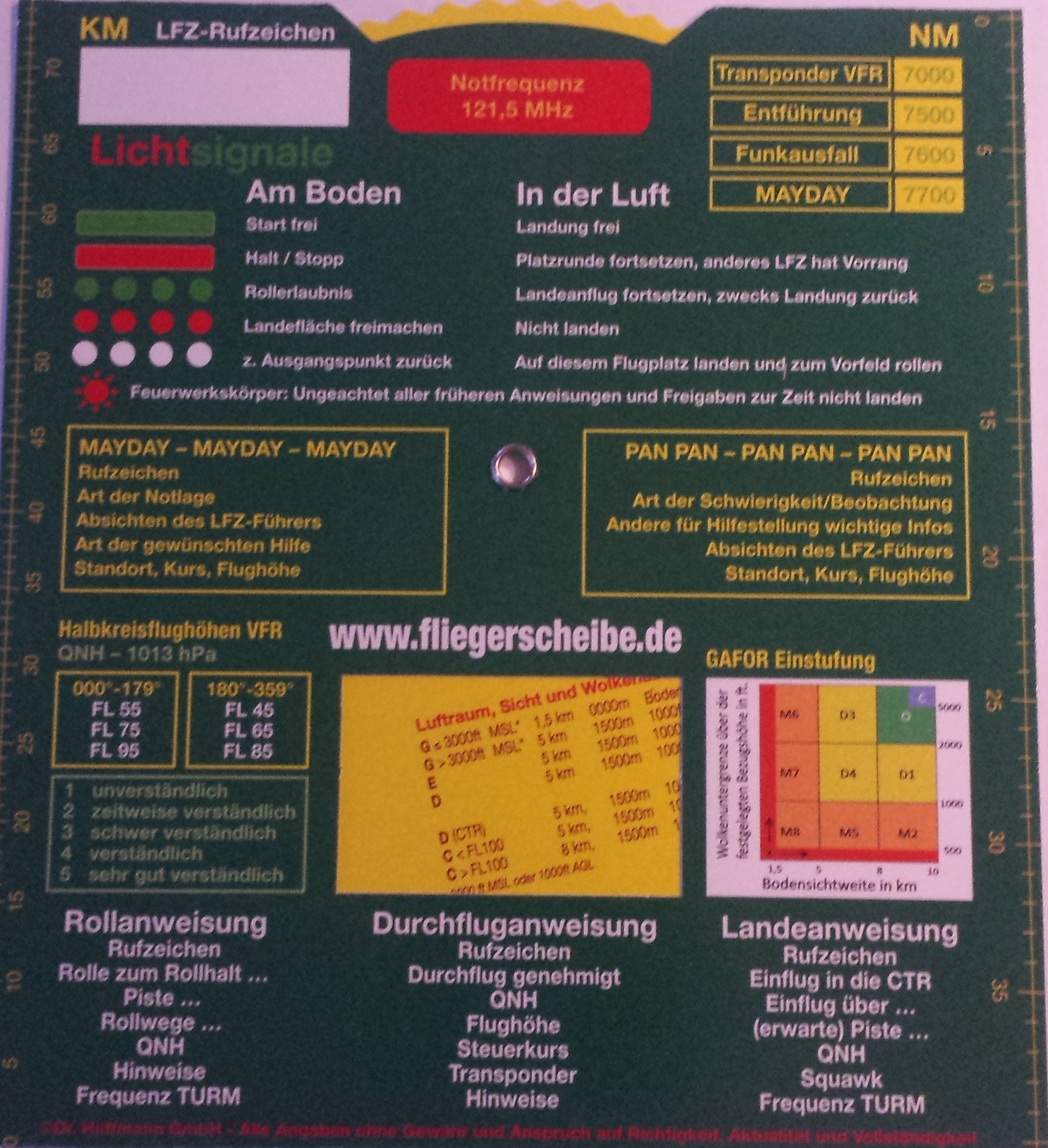 Fliegerscheibe DE/EN